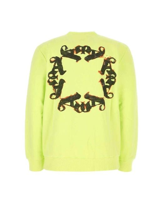 1017 ALYX 9SM Fluo gelbe Baumwolle übergroßes Sweatshirt in Yellow für Herren