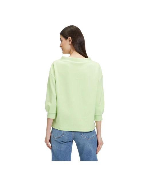 Betty Barclay Green Sweatshirt mit kragen,hochgeschlossenes sweatshirt