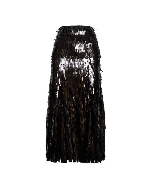 Self-Portrait Black Maxi Skirts
