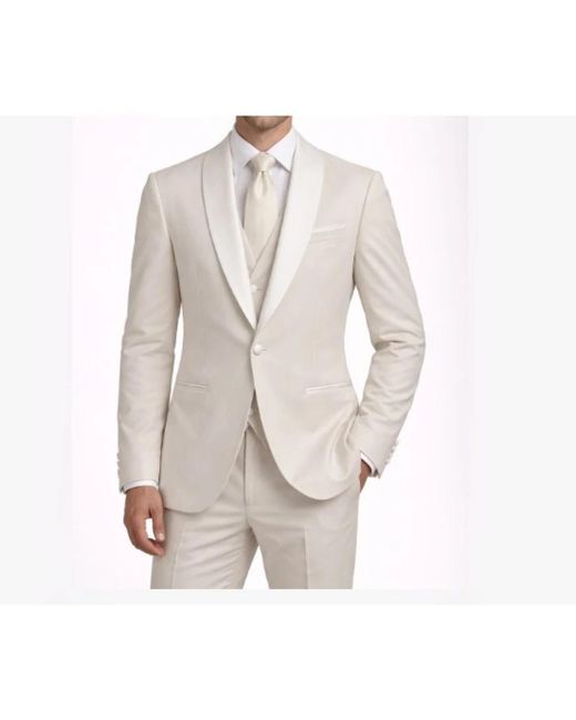Bharnaba Kostuums ,Leer Elegant Suit in het Natural voor heren