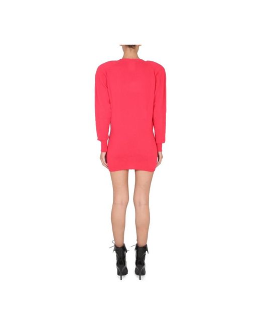 Philosophy Di Lorenzo Serafini Red Knitted Dresses