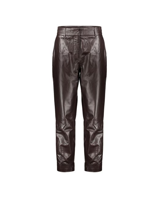 Leather Trousers Moorer de color Gray