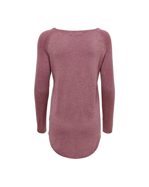 ONLY Purple Round-Neck Knitwear
