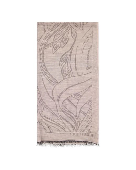 Alberta Ferretti Brown Winter Scarves