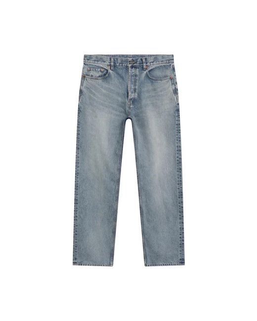 Saint Laurent Blue Straight Jeans for men
