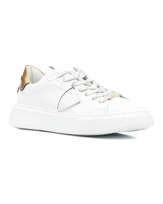 Philippe Model White Temple High-Fashion Sneaker