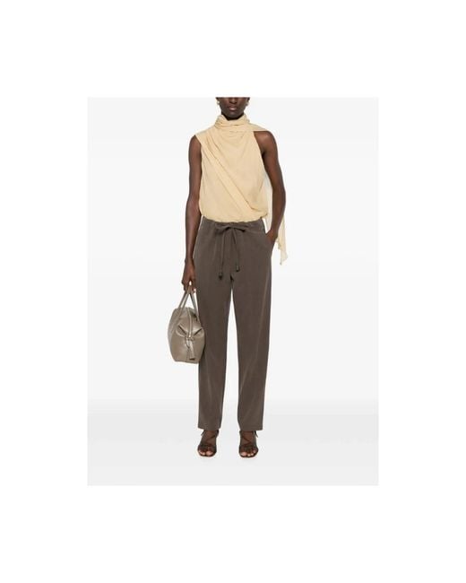 Giorgio Armani Brown Straight Trousers