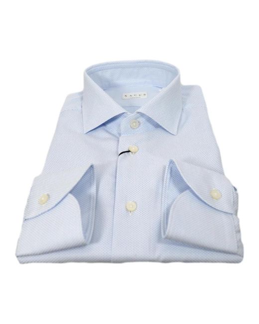 Xacus Overhemden ,Blauw ,Katoen Evolution Gepantserde Stoffen Overhemd in het Blue voor heren