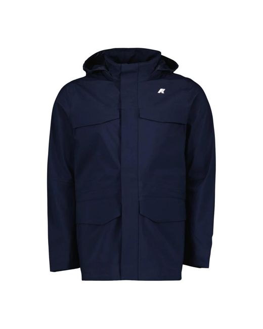 K-Way Manphy Bonded Parka in het Blue voor heren