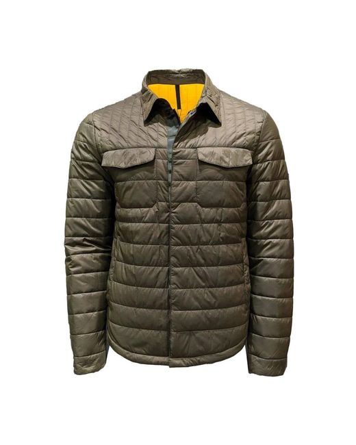 Incotex Green Down Jackets for men