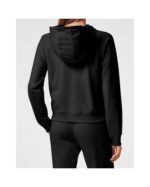 Philipp Plein Black Hoodie Sweatjacket Basic