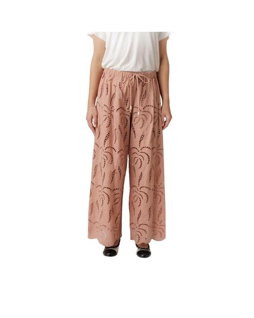 Ottod'Ame Pink Wide Trousers