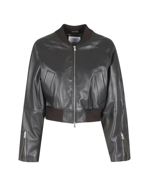 Erika Cavallini Semi Couture Black Leather Jackets