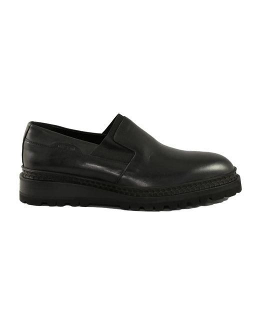 Testoni Slip-On Lederschuhe Mit Gummisohle in Black für Herren