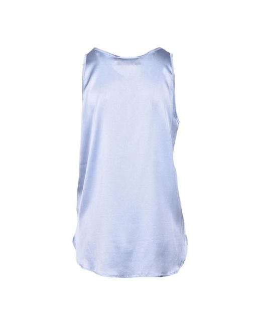 Top in seta di Wild Cashmere in Blue