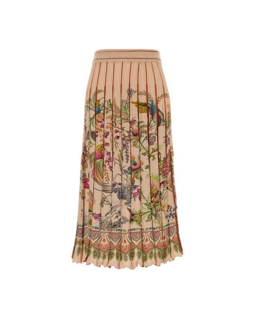 Etro Brown Midi Skirts