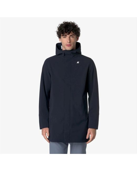 K-Way Blue Rain Jackets for men