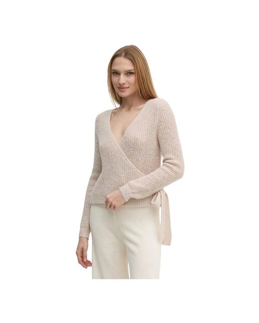 Ouí Natural Wickel-Strickjacke Mit Bindegürtel