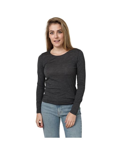 Le Tricot Perugia Black Long Sleeve Tops