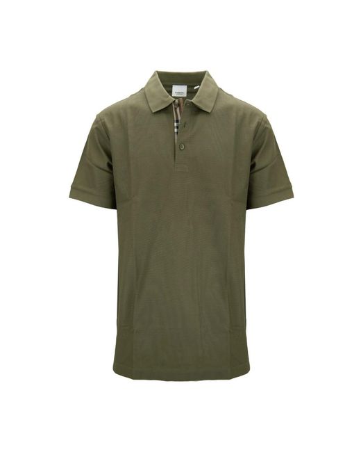 Burberry Green Polo Shirts for men