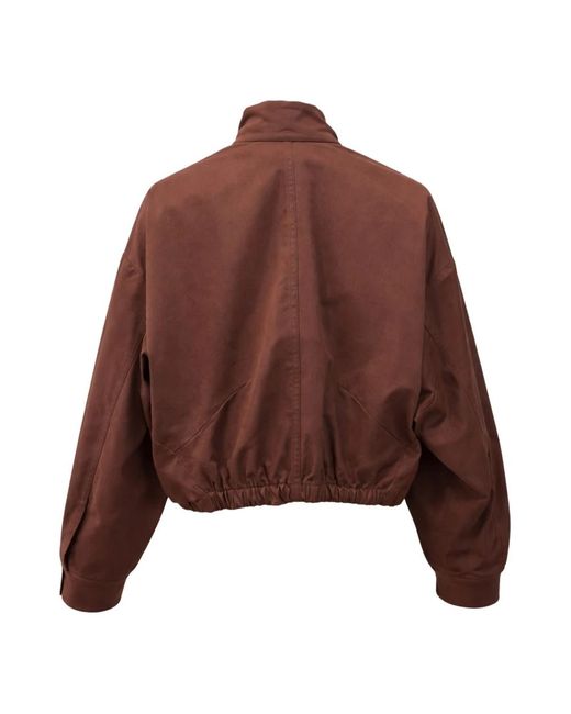 Soallure Brown Bomber Jackets