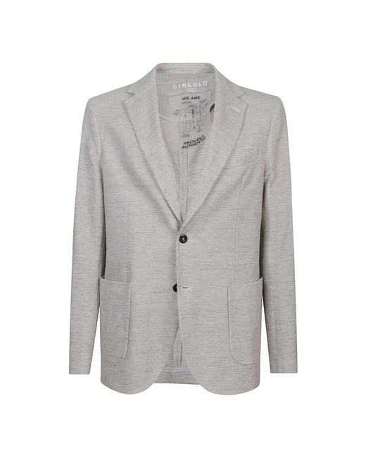 Circolo 1901 Circolo Jacket in het Gray voor heren