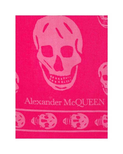Alexander McQueen Pink Silky Scarves
