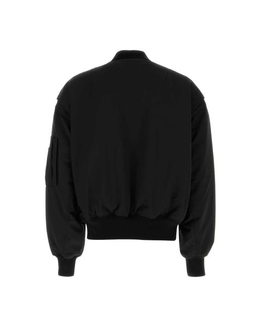 Entire studios Jassen ,Zwart ,Wol Broad Bomber Jacket in het Black
