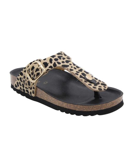 Scholl Black Flip Flops