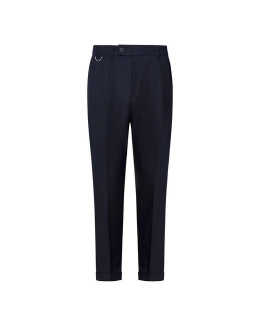 Low Brand Blaue wollhose eleganter stil in Blue für Herren