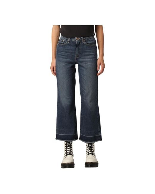 7 For All Mankind Cropped Alexa Adore Jeans in het Blue