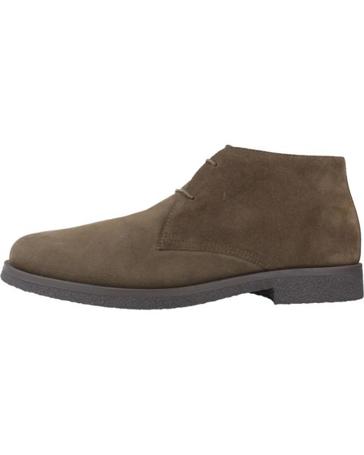 Geox Brown Lace-Up Boots for men