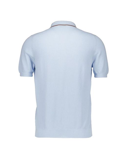 Gran Sasso Blue Polo Shirts for men