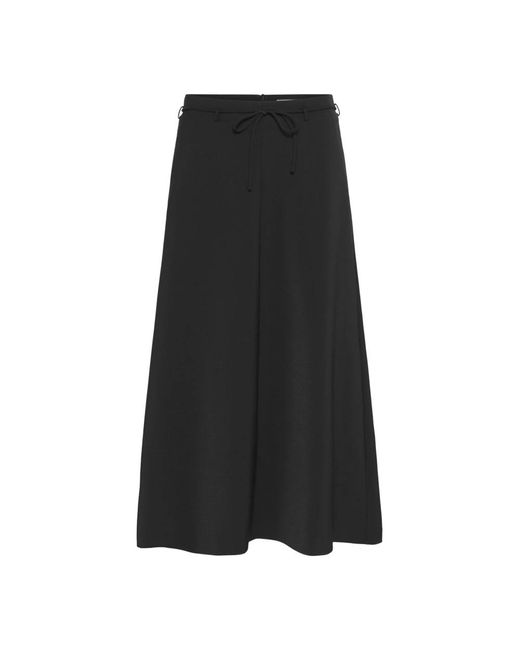 Midi Skirts Soaked In Luxury de color Black