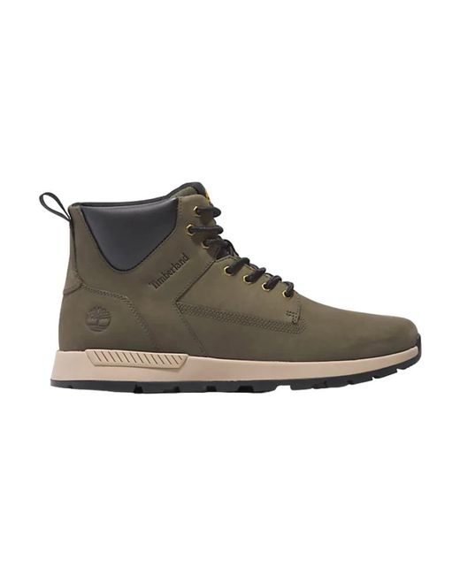 Timberland Gray Lace-Up Boots for men
