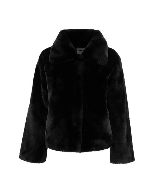 Apparis Faux Fur & Shearling Jackets in het Black