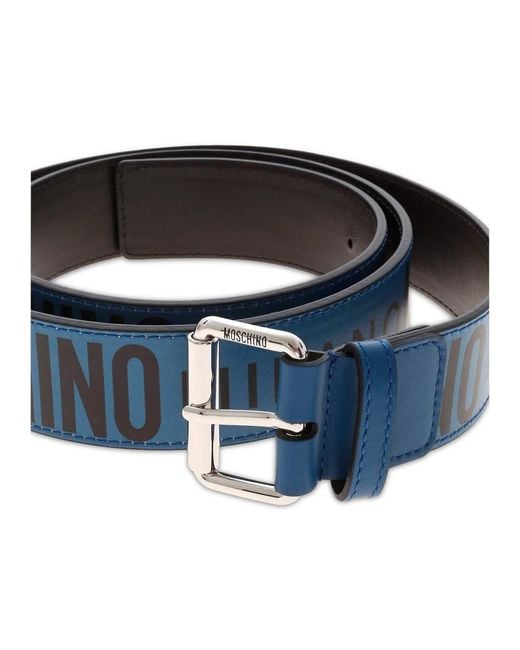 Moschino Blue Belts for men