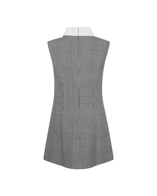 Self-Portrait Gray Short Dresses
