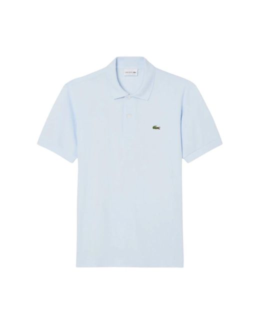 Lacoste Tops ,Blauw ,Katoen Heldere Blauwe Polo Shirt Lichtgewicht Piqué in het Blue voor heren