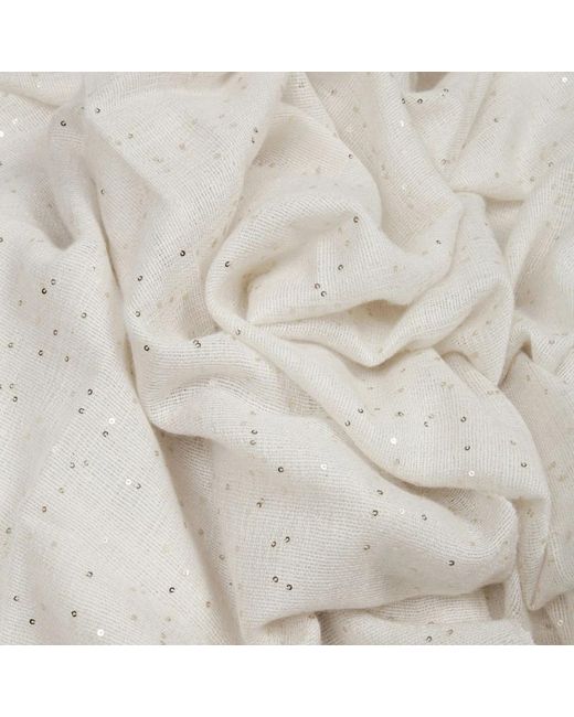 Brunello Cucinelli White Winter Scarves