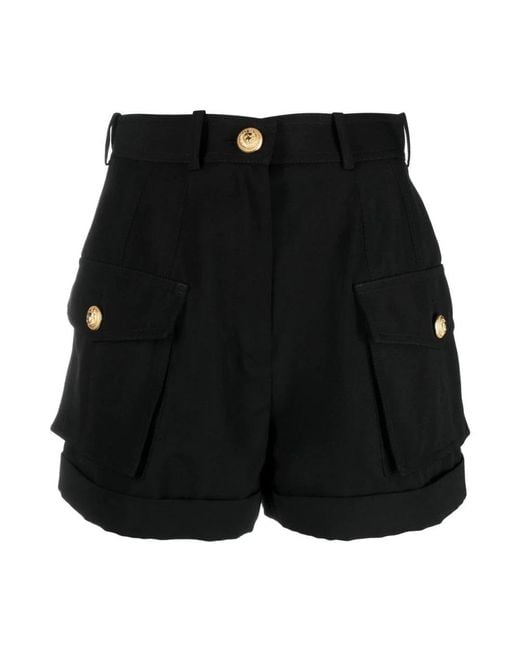 Balmain Black Short Shorts
