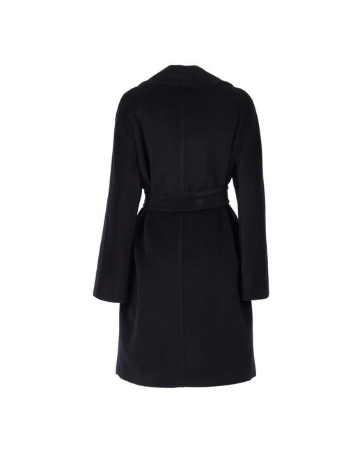 Max Mara Scire Coat in het Black