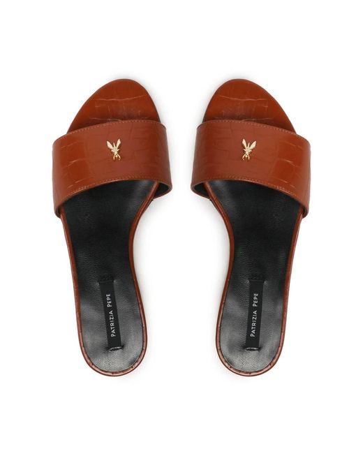 Patrizia Pepe Brown Sliders