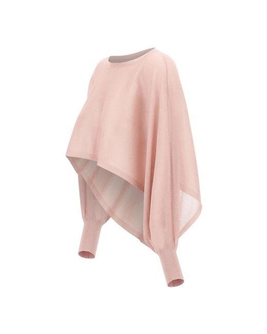 Kangra Pink Round-Neck Knitwear