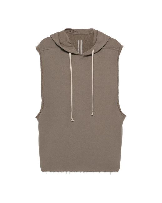 Rick Owens Brown Hoodies for men