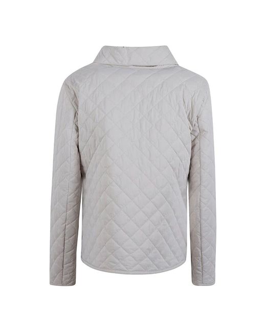 Giacca trapuntata in nylon color pietra di Moorer in Gray