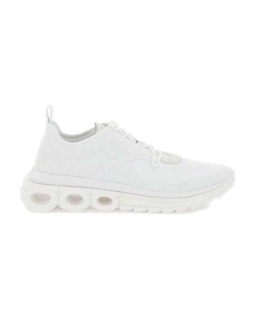 Ferragamo Laufschuhe mit mesh- und leder-einsätzen in White für Herren