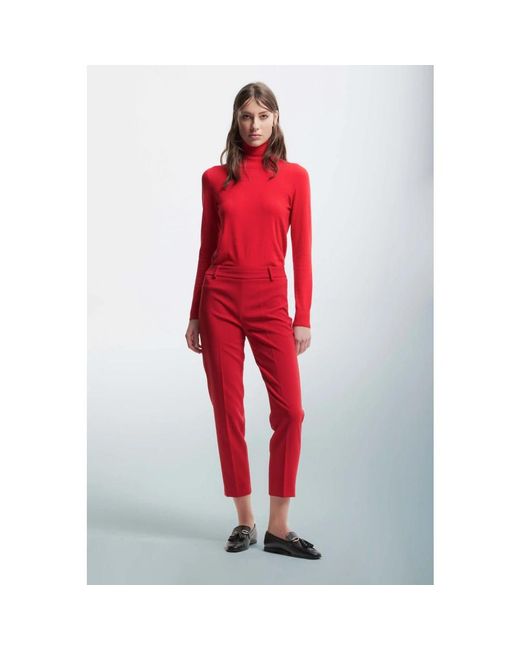 Kocca Cropped Trousers in het Red