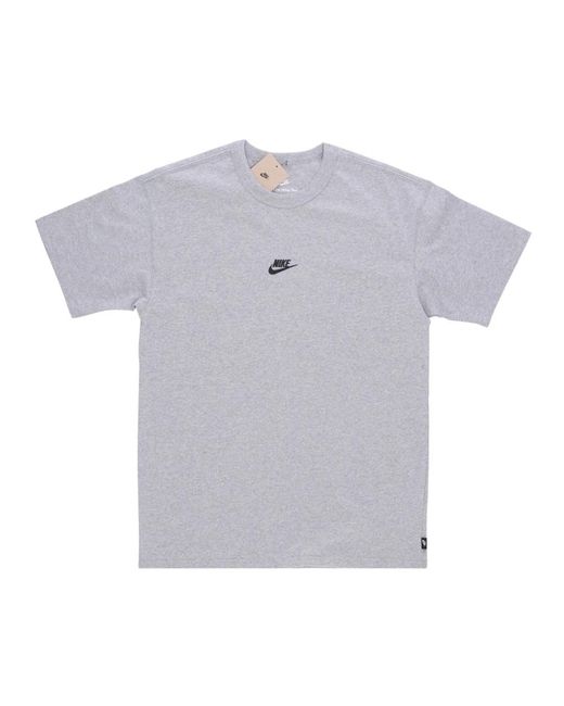 Nike Fitness ,Grijs ,Katoen Premium Essentials Sust Tee T-Shirt in het Blue voor heren