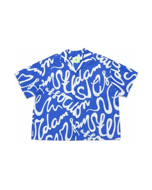 Camicia nasa a maniche corte di New Amsterdam Surf Association in Blue da Uomo